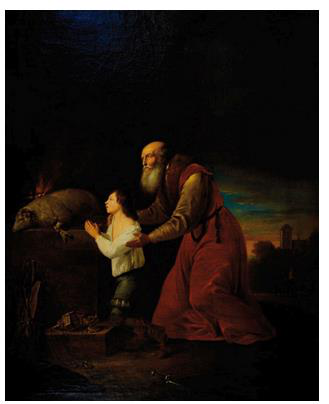 �������ߣ�DanielJannszThievaert��Լ1613-1657�� ���ǲ��������������ж�����������AbrahamandIsaac,ThePrayerofThanksgiving�� ��ܲ����ͻ���128.5x103����