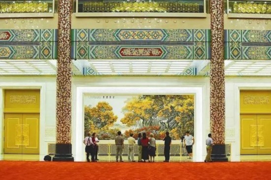 人民大会堂金色大厅画作更新了!一起来看看大会堂悬挂过的13幅珍贵书画-爱财经网