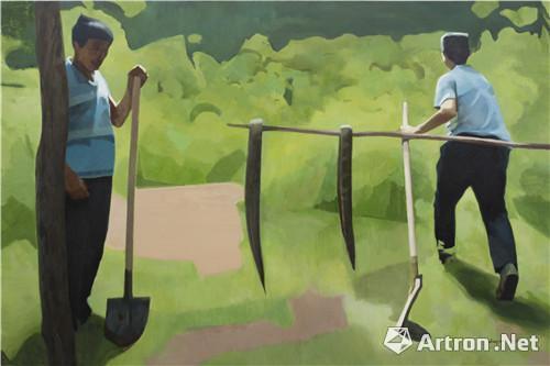 正午,布面油画, 200x300cm, 2014