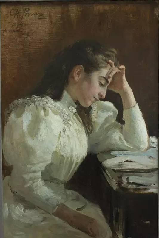 ������-Ҷ��Īά��-�б���������ǲ���˹Ů�ˡ� 78x51cm  1894��     