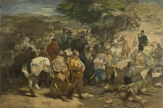   Ī��л�ӿ�  ��  ���սʿ�е�Ф��˹������216x365cm  1955��  
